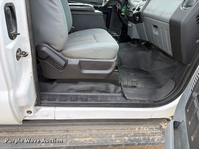 image for item FK5071 2015 Ford F350 Ext. Cab utility bed pickup truck