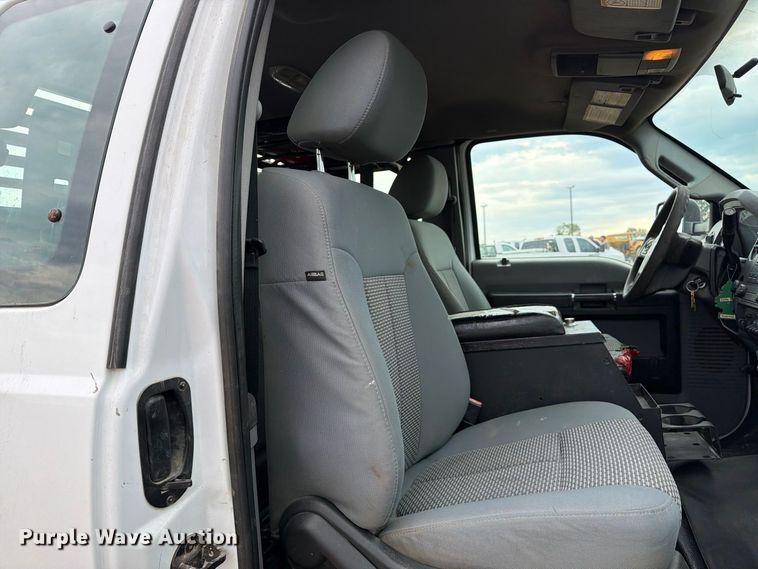 image for item FK5071 2015 Ford F350 Ext. Cab utility bed pickup truck
