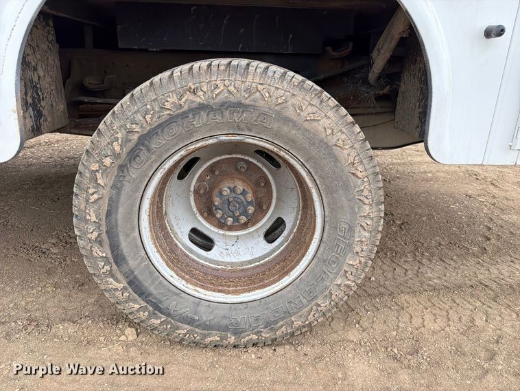 image for item FK5071 2015 Ford F350 Ext. Cab utility bed pickup truck