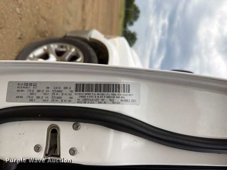 image for item FK5085 2018 RAM 1500 Laramie Crew Cab pickup truck