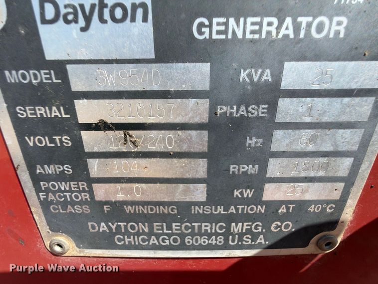 image for item FK5222 Dayton 3W954D power unit