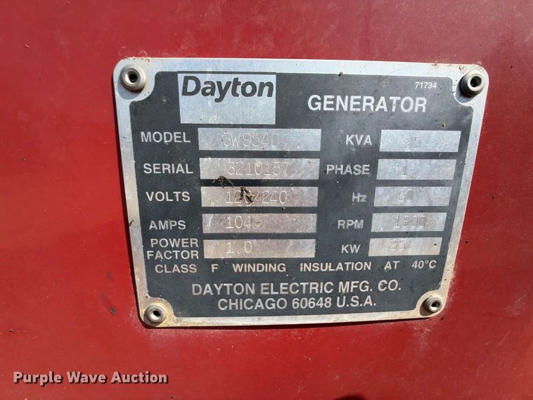 image for item FK5222 Dayton 3W954D power unit