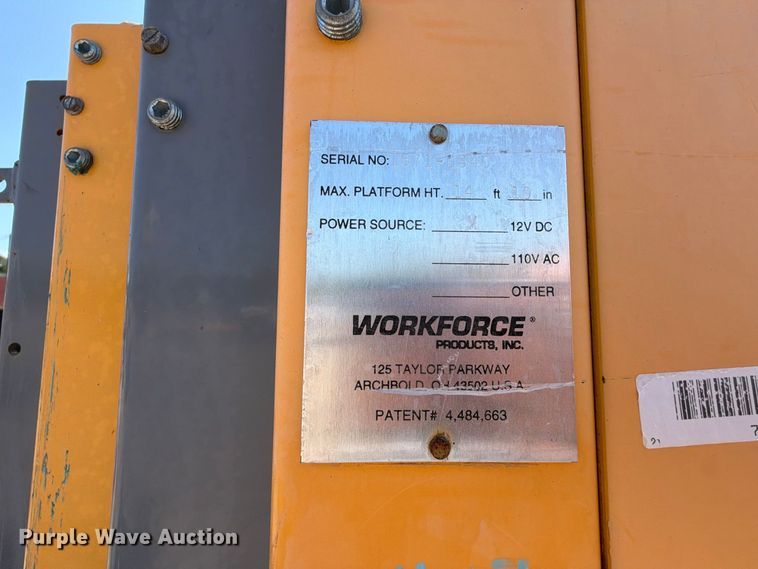 image for item FK5234 Workforce XLT1571 vertical lift