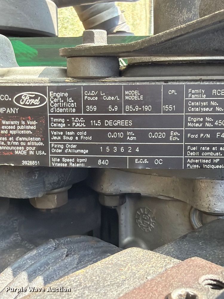 image for item FK5256 1994 Cummins B5.9-190 engine