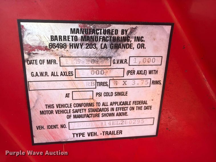 image for item FK5261 2019 Barreto 920LS log splitter