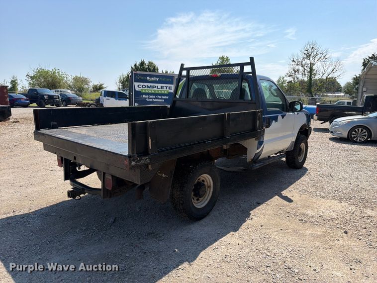 image for item FK5264 2004 Ford F250 Super Duty flatbed pickup truck