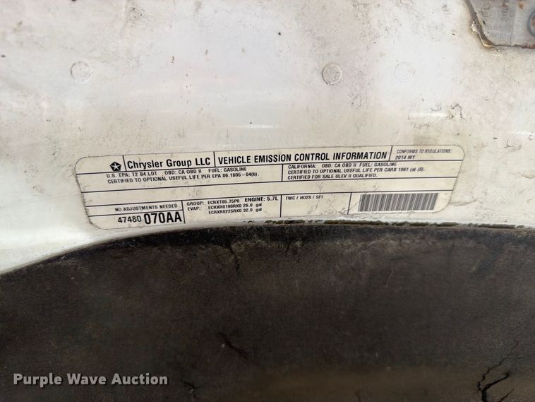 image for item FM7649 2014 RAM 1500 Ext. Cab pickup truck