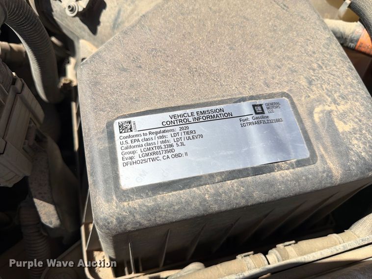 image for item FM7661 2020 GMC Sierra 1500 Ext. Cab pickup truck