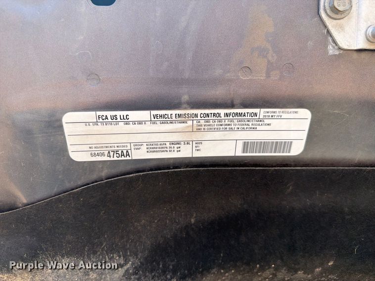 image for item FM7677 2019 RAM 1500 Ext. Cab pickup truck
