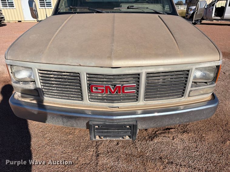 image for item FM7680 1991 GMC 3500 flatbed pickup truck