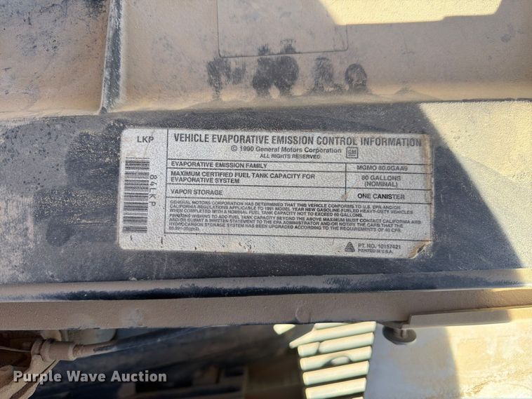 image for item FM7680 1991 GMC 3500 flatbed pickup truck