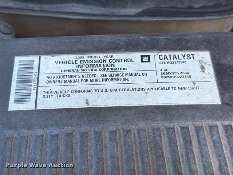 image for item FN2054 2008 Chevrolet Silverado pickup truck