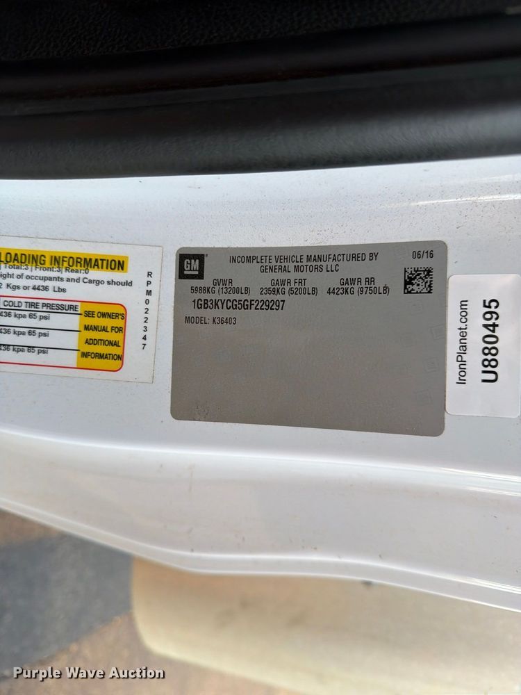 image for item FN2598 2016 Chevrolet Silverado 3500HD fiber optic splicing truck 