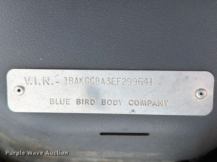 image for item FP3100 2014 Blue Bird BBCV 3303S school bus