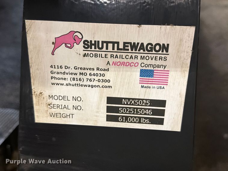 image for item FP3101 2015 Shuttlewagon Navigator NVX5025 railcar mover