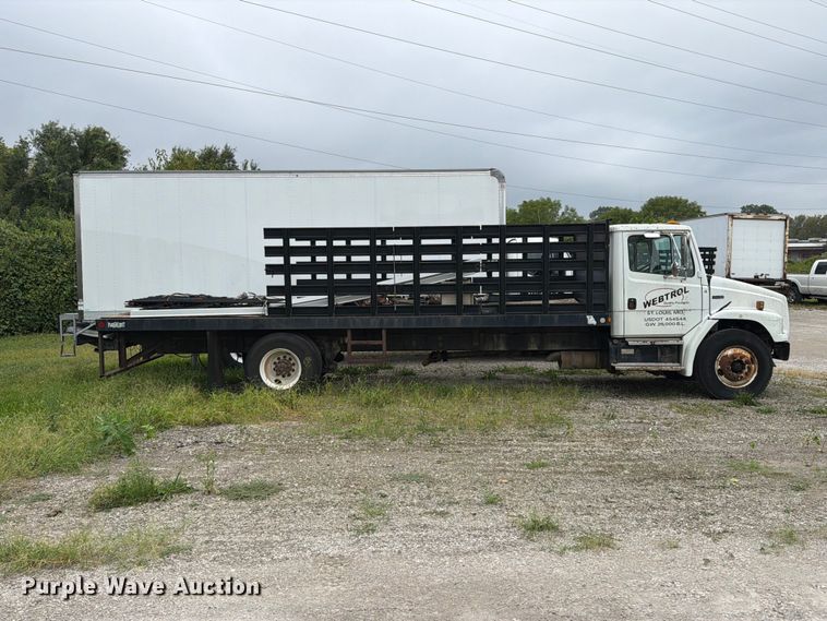 image for item FT6304 2000 Freightliner FL70 flatbed truck