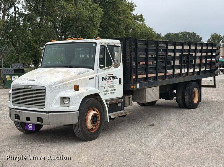 image for item FT6305 2000 Freightliner FL70 flatbed truck