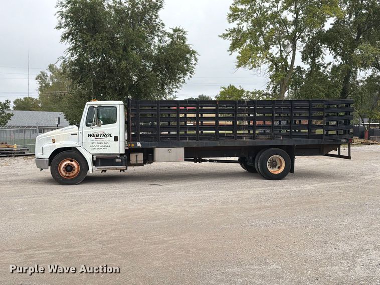 image for item FT6305 2000 Freightliner FL70 flatbed truck