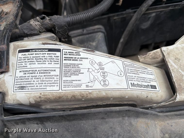 image for item FT6358 2001 Ford F550 Super Duty XL utility / service truck