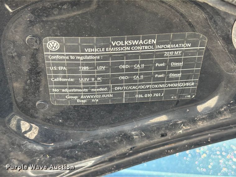 image for item FT6388 2010 Volkswagen Jetta TDI 