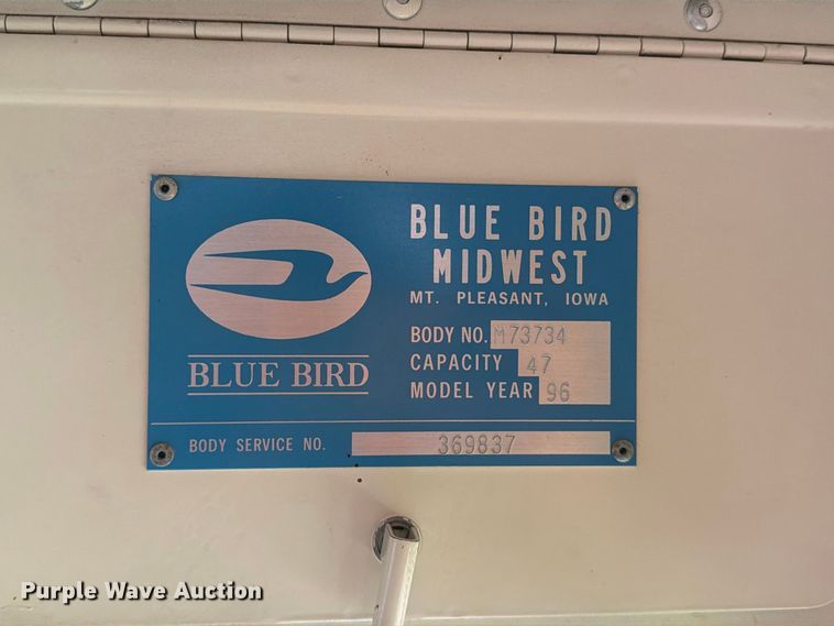 image for item FT6739 1996 Chevrolet Bluebird school bus