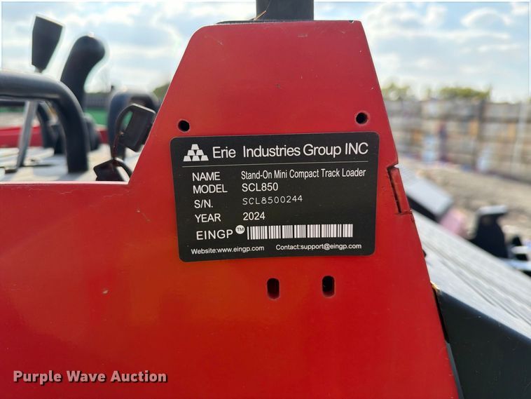 image for item NC9954 2024 Erie Industries SCL850 compact utility loader