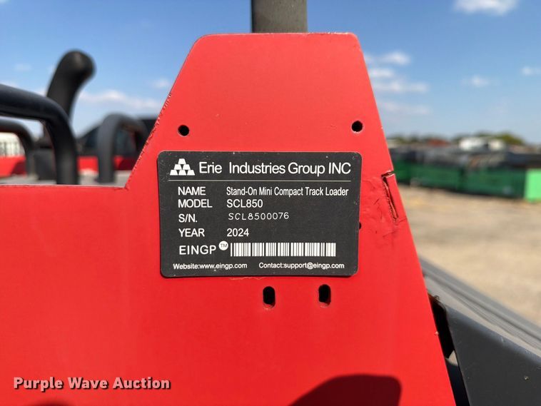 image for item NC9957 2024 Erie Industries SCL850 compact utility loader