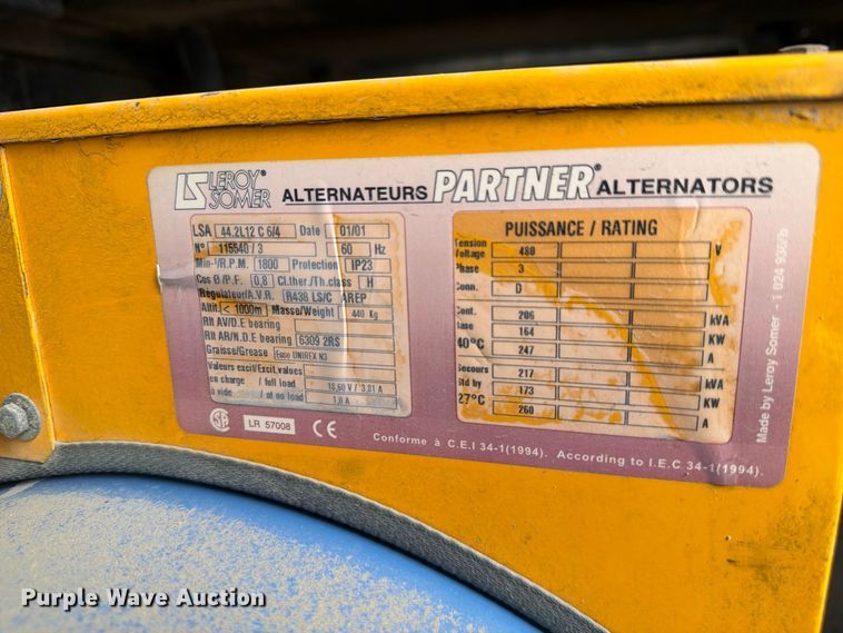 image for item NE9884 Ingersoll-Rand G190 generator