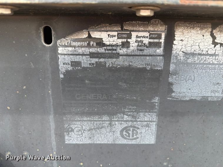 image for item NE9884 Ingersoll-Rand G190 generator
