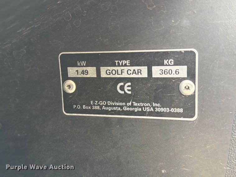 image for item NE9886 EZ-GO golf cart