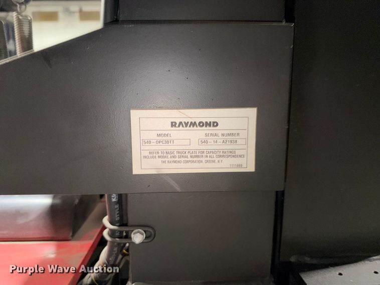 image for item NF9609 2014 Raymond 540-OPC30TT order picker