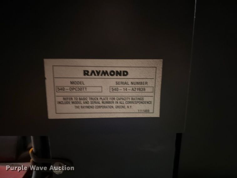 image for item NF9612 2014 Raymond 540 OPC30TT order picker