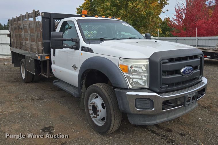 image for item YA1004 2015 Ford F450 Super Duty flatbed truck