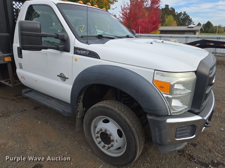 image for item YA1004 2015 Ford F450 Super Duty flatbed truck