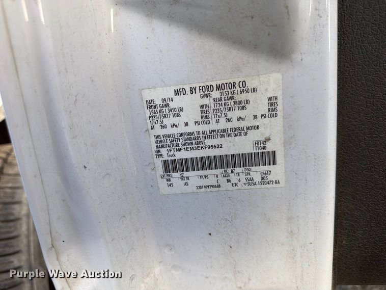 image for item YA4160 2014 Ford F150 pickup truck