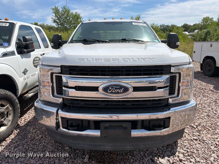 image for item YA4472 2017 Ford F350 Super Duty Ext. Cab utility bed pickup truck