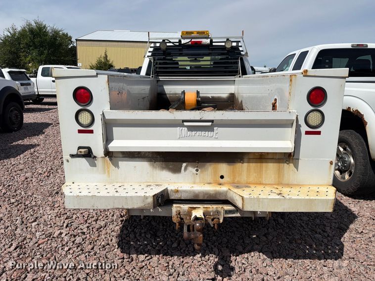 image for item YA4472 2017 Ford F350 Super Duty Ext. Cab utility bed pickup truck