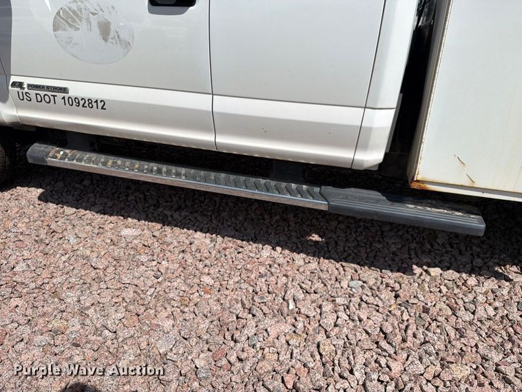 image for item YA4472 2017 Ford F350 Super Duty Ext. Cab utility bed pickup truck