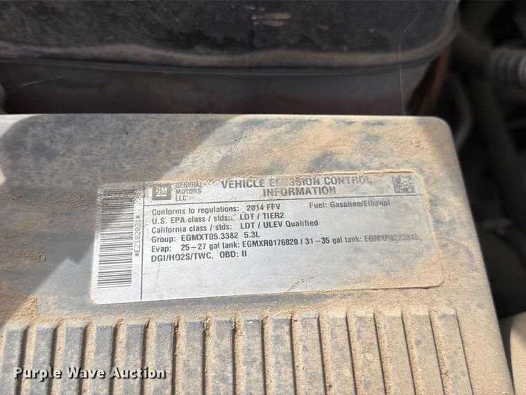 image for item YA4598 2014 Chevrolet Silverado pickup truck
