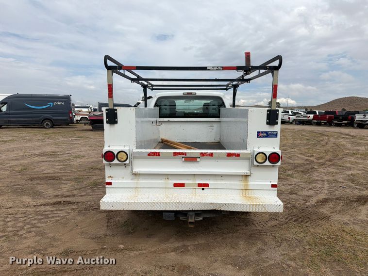 image for item YA4745 2014 Ford F250 Super Duty Ext. Cab utility bed pickup truck