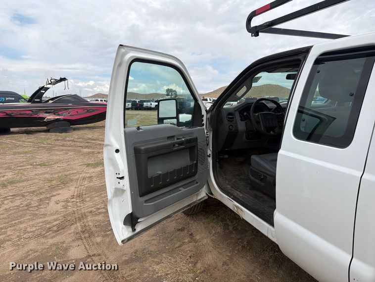 image for item YA4745 2014 Ford F250 Super Duty Ext. Cab utility bed pickup truck