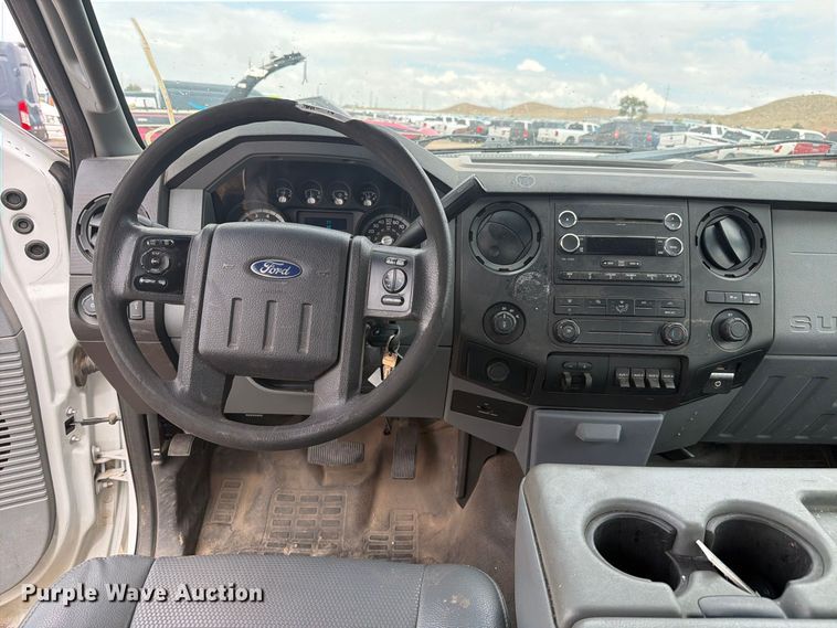 image for item YA4745 2014 Ford F250 Super Duty Ext. Cab utility bed pickup truck