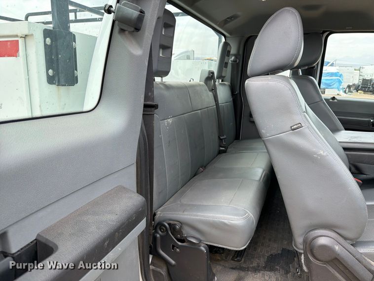 image for item YA4745 2014 Ford F250 Super Duty Ext. Cab utility bed pickup truck