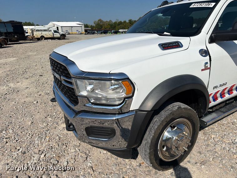 image for item YA4911 2022 RAM 5500 rollback truck