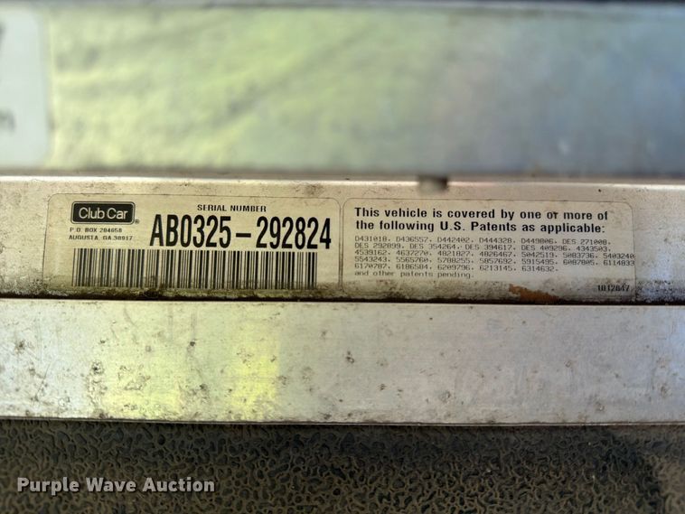image for item YA4924 2003 Club Car golf cart