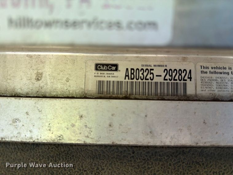 image for item YA4924 2003 Club Car golf cart