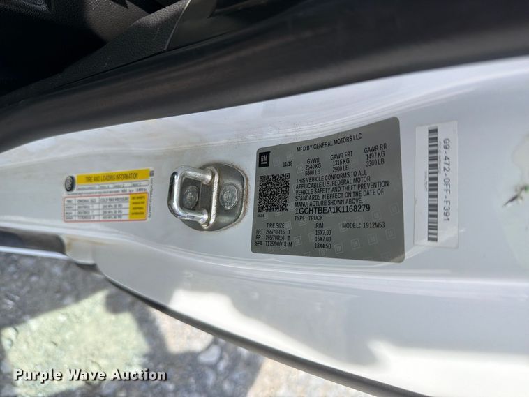 image for item YA4960 2019 Chevrolet Colorado Ext. Cab pickup truck