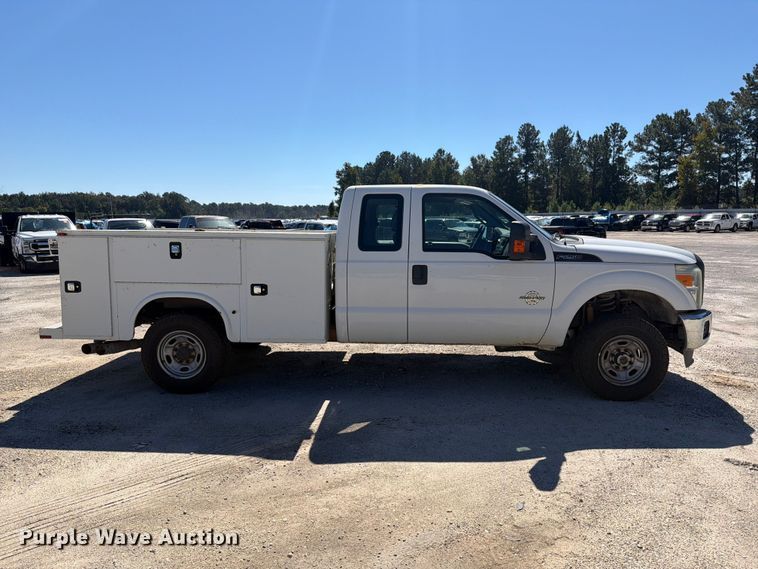 image for item YA5214 2016 Ford F250 Super Duty Ext. Cab utility bed pickup truck