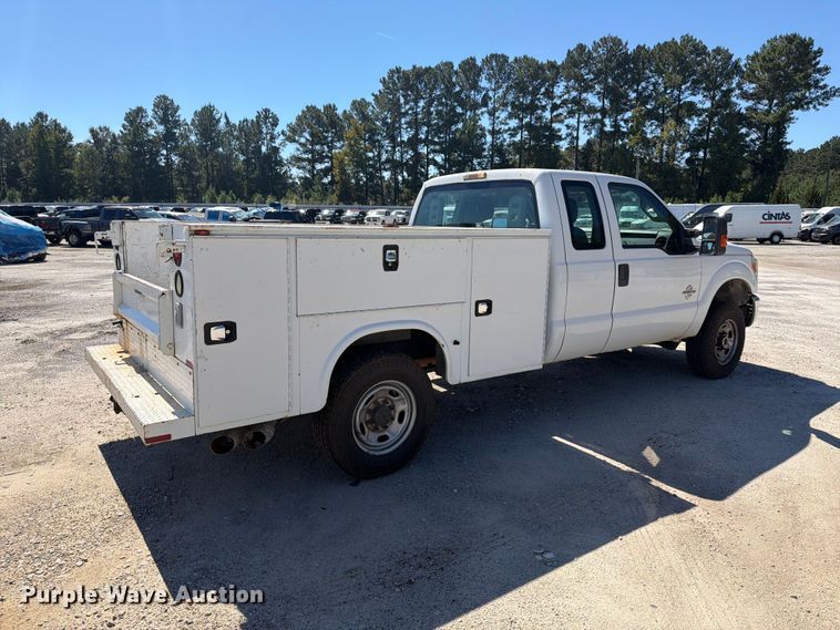 image for item YA5214 2016 Ford F250 Super Duty Ext. Cab utility bed pickup truck