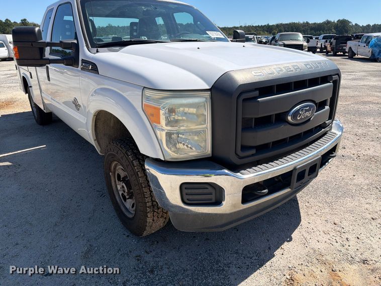 image for item YA5214 2016 Ford F250 Super Duty Ext. Cab utility bed pickup truck